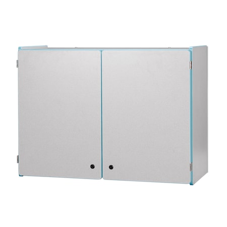 Jonti-Craft Rainbow Accents Lockable Wall Cabinet, Coastal Blue 0945JC131